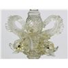 Image 2 : Venetian Gilt Green & Clear Glass Dolphin Compote