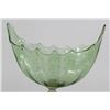 Image 3 : Venetian Gilt Green & Clear Glass Dolphin Compote