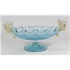 Image 2 : Venetian Gilt Sky Blue Glass Centerpiece