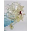 Image 3 : Venetian Gilt Sky Blue Glass Centerpiece