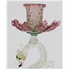 Image 3 : Pair Venetian Colored Glass Candlesticks