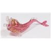 Image 4 : 4 Venetian Gilt Colored Glass Dolphin Bud Vases