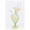 Image 1 : Venetian Gilt Green Glass Double Griffon Ewer