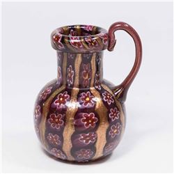 Small Venetian Millefiori & Aventurine Pitcher