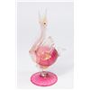 Image 1 : Venetian Gilt Pink Exotic Bird Bud Vase