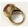 Image 2 : 18K Gold & Ruby Ladies Ring
