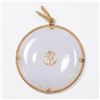 Image 3 : 2 Gold & Lavender Jade Pendants