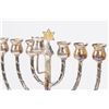 Image 2 : 925 Silver Menorah with Turquoise Beading on Base