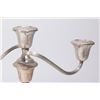 Image 2 : Pair Sterling Silver 3-Arm Weighted Candelabra
