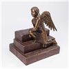 Image 1 : Bronze Sculpture, Angel Kneeling on Steps