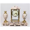 Image 1 : 3-Piece Bronze & Marble Clock Set