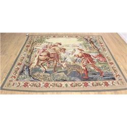 Handmade Needlepoint Tapestry, "The Hunt"