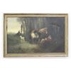 Image 2 : Hunt Scene Man Resting with Dogs