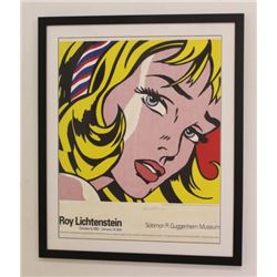 After Roy Lichtenstein, Girl with Hair Ribbon