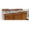 Image 2 : 2-Part Marble Top Curio Cabinet Top Sideboard