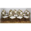 Image 1 : :12 Neoclassic Style Giltwood Dining Chairs