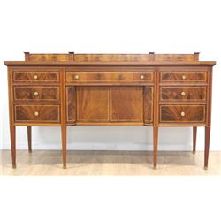 Inlaid Mahogany Sideboard with Backsplash