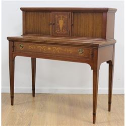 Inlaid Edwardian Style Tamboor Door Ladies Desk