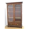 Image 1 : Victorian Oak 2-Door Bookcase