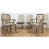 Image 1 : Set 6 Carved Paint-Decorated Dining Room Chairs