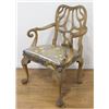 Image 2 : Set 6 Carved Paint-Decorated Dining Room Chairs