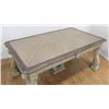 Image 2 : Carved Off-White Finish Walnut Dining Table
