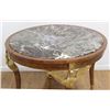 Image 2 : :Empire Style Marble Top Center Swan Leg Table