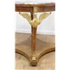 Image 3 : :Empire Style Marble Top Center Swan Leg Table