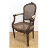 Image 2 : Pair Louis XVI Style Carved Walnut Fauteuils