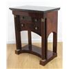 Image 4 : Pair Empire Style Mahogany Side Tables