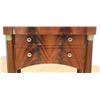 Image 7 : Pair Empire Style Mahogany Side Tables