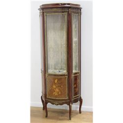 Demilune French Curio Cabinet