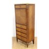 Image 1 : French Walnut Marble Top Abatant Drop-Front Desk