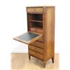 Image 2 : French Walnut Marble Top Abatant Drop-Front Desk