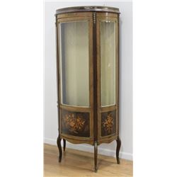 Demilune French Curio Cabinet