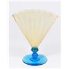 Image 1 : Steuben Amber & Blue Fan Vase