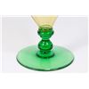 Image 2 : Steuben Amber & Green Fan Vase