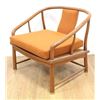 Image 2 : Pair James Mont Style Walnut Armchairs