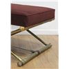 Image 3 : 50s American Gold Painted Turned X-Form Bench