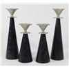 Image 1 : 2 Pairs Mid-Century Modern Candlesticks