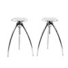 Image 2 : :Set 4 Chrome Stools After Philipe Starck