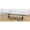 Image 1 : :Polychromed Wrought Iron Vine Coffee Table