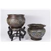Image 1 : 2 Chinese Bronze & Champleve Planters