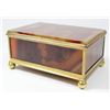 Image 1 : Continental Gilt Metal & Agate Box