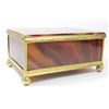 Image 5 : Continental Gilt Metal & Agate Box