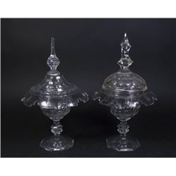 :2 Cut Crystal Covered Compotes