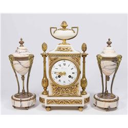 3 Piece 19th Century Clock Set