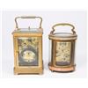 Image 5 : 2 Carriage Clocks, Oval Caldwell & Other