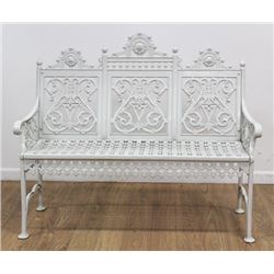 Victorian Wrought Iron Memorial Bench