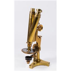 Queen & Co. Binocular Brass Microscope